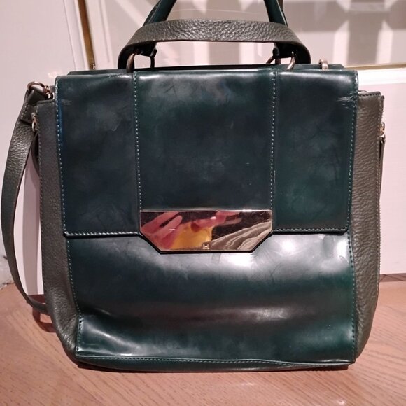 Vintage Halston Heritage Dark Green bag - Picture 1 of 4
